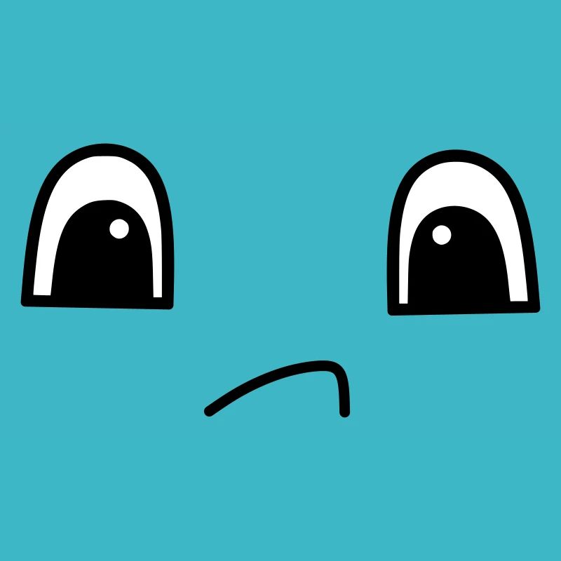 Cute sad face