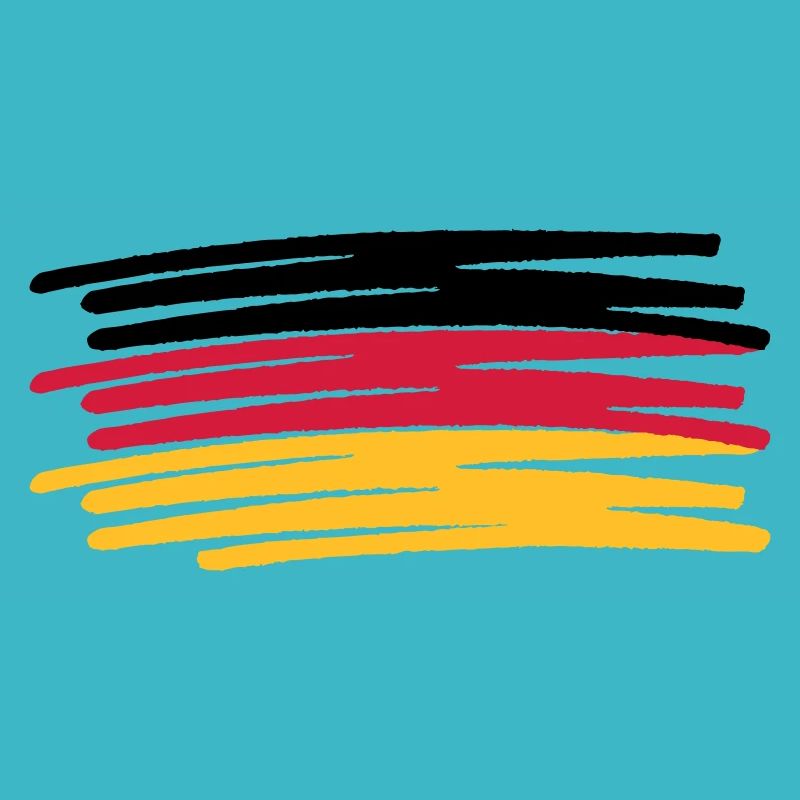 Germany Colors Pen Painted Flag