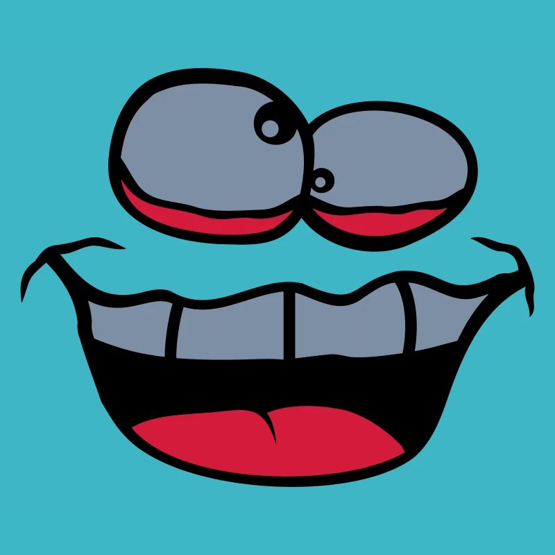 Squinting Crazy Face