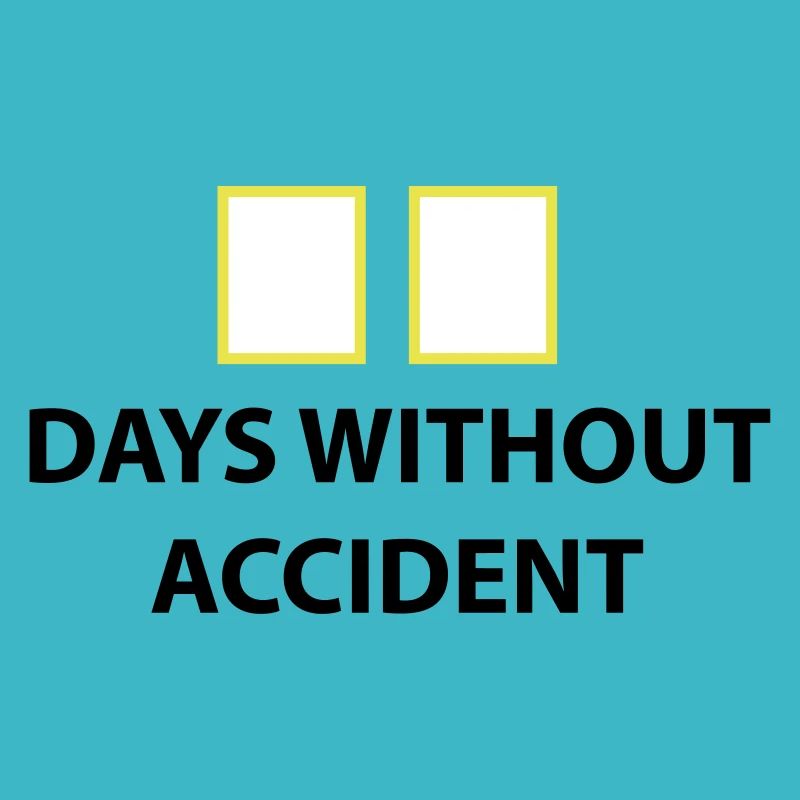 days without accident Tage ohne unfall