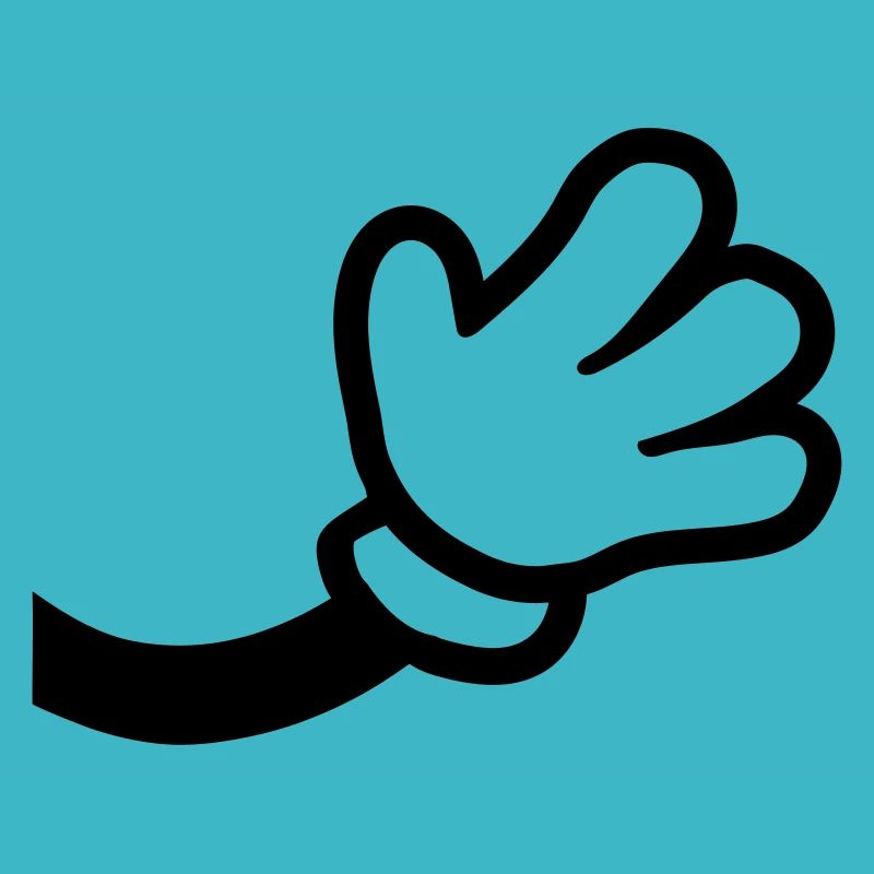 Comic Hand Winkend
