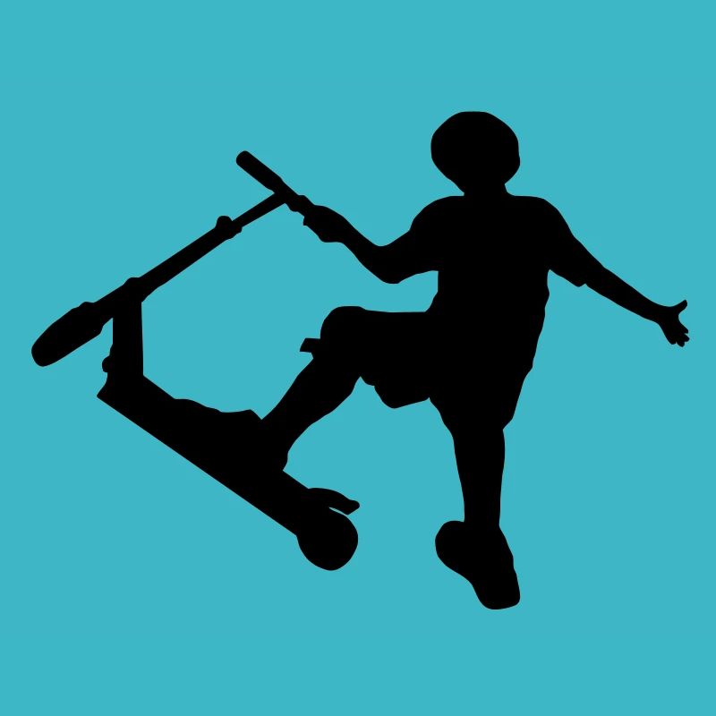 Cascadeur conducteur de scooter dans tromperie