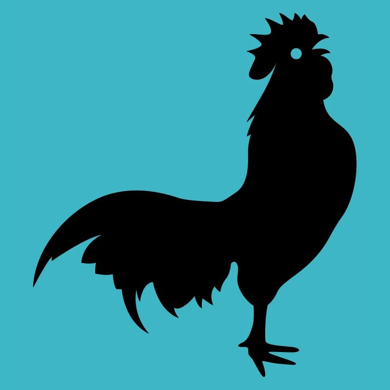 Silhouette d’animal coq