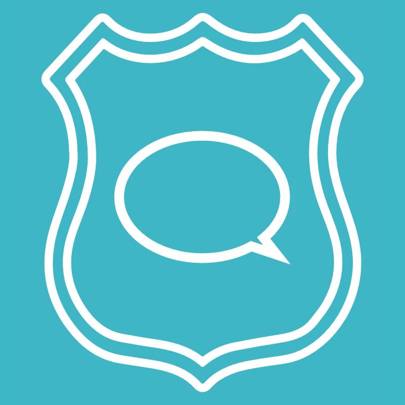 Speech bubble coat of arms communication