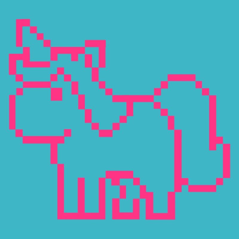 pixel unicorn
