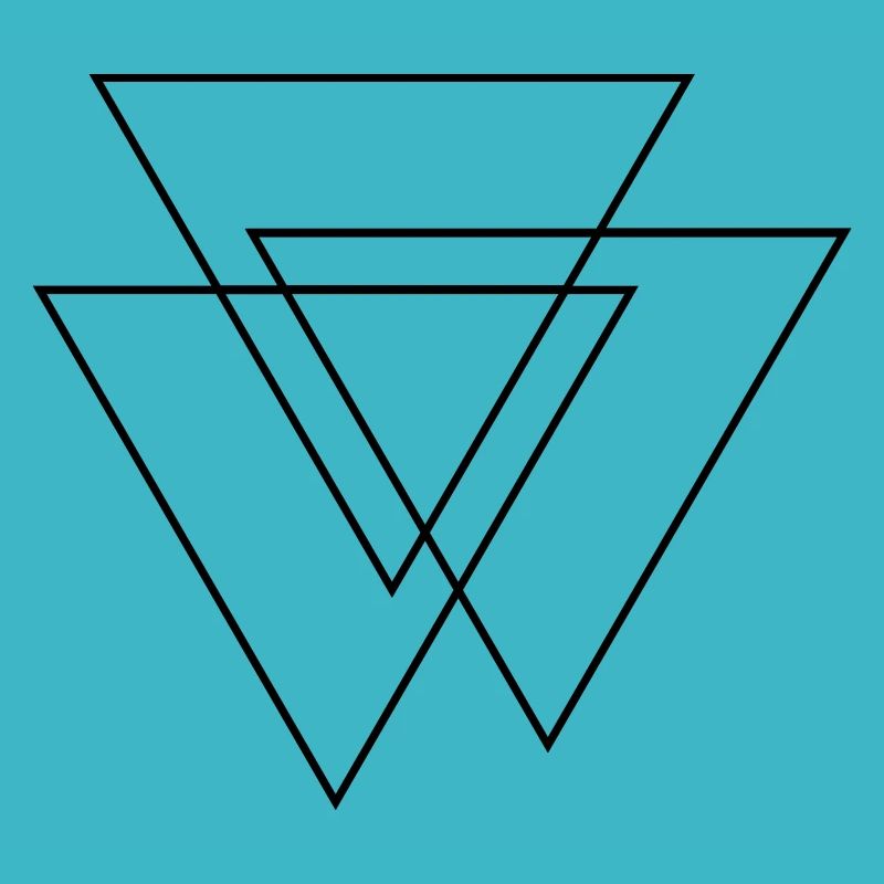 Geometric pattern of triangles