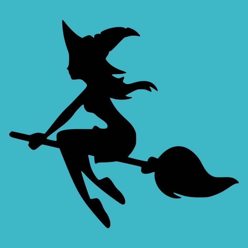 Witch on broom