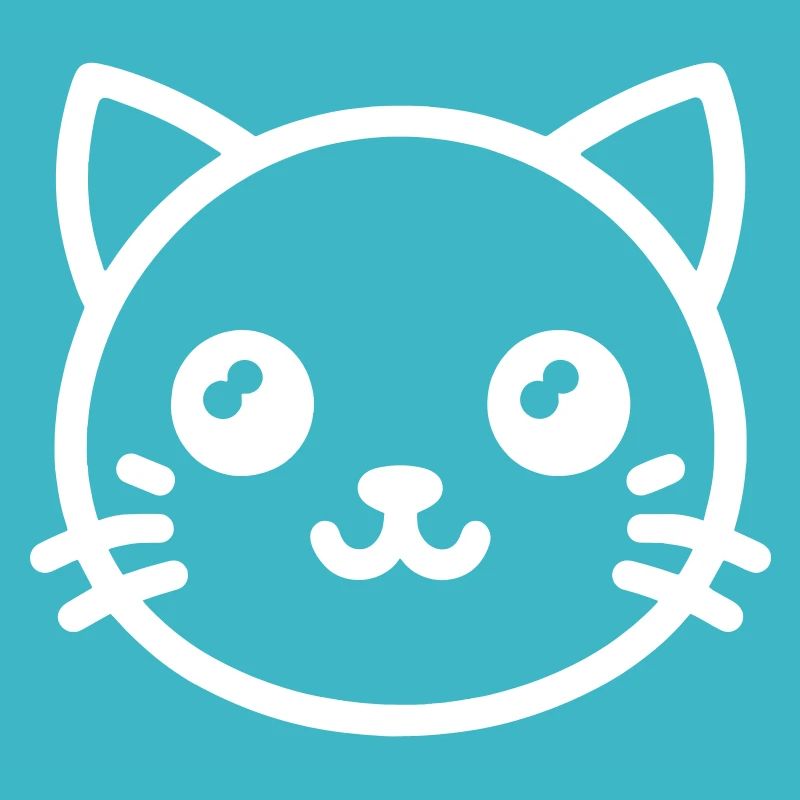 Tête de chat mignon Chat mignon