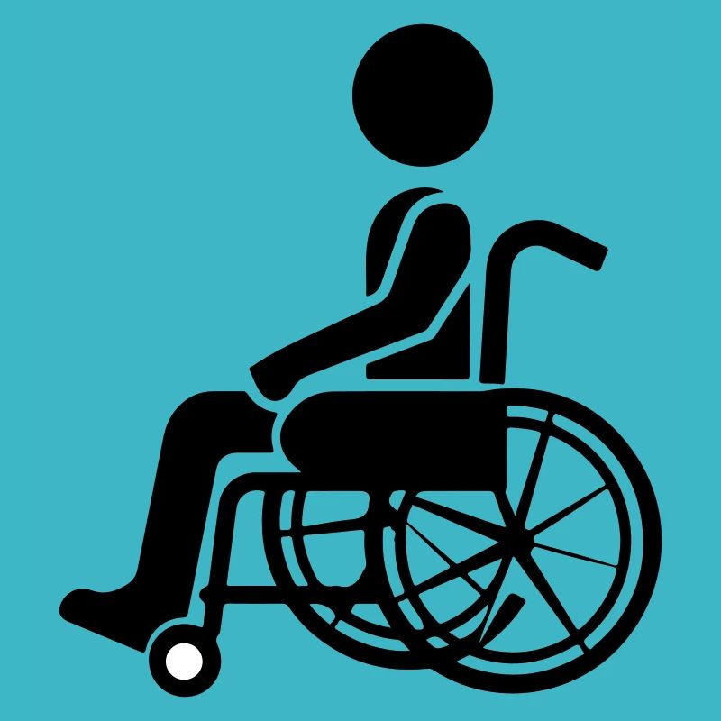 Man in wheelchair accessibility