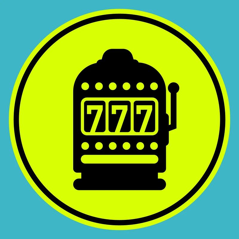 Einarmiger bandit Silhouette icon