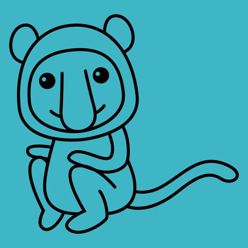Affe comic Tier