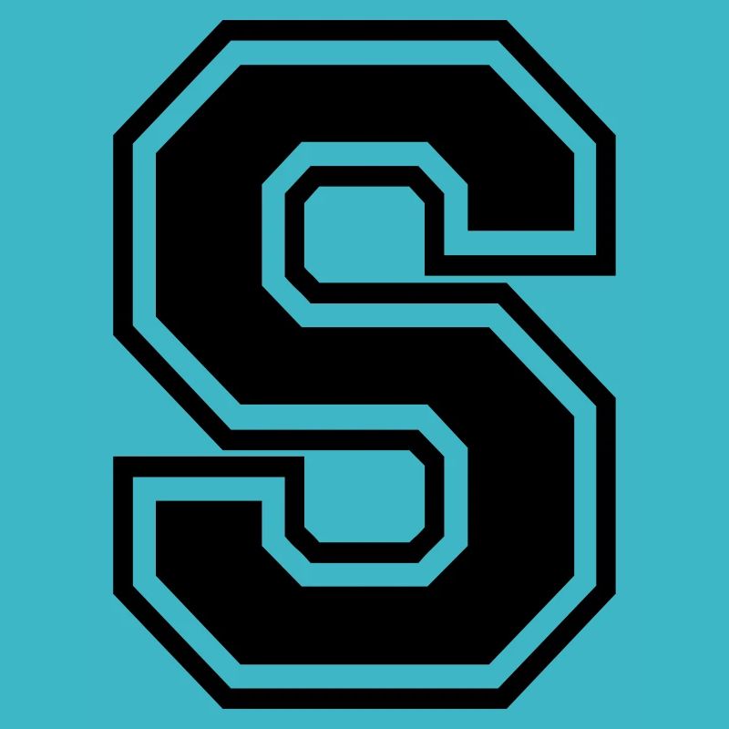 Lettre S Équipe Foot | baseball| basket université
