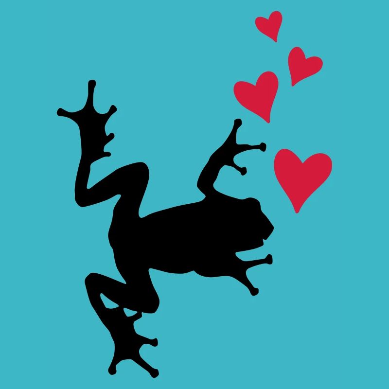 frosch silhouette herz