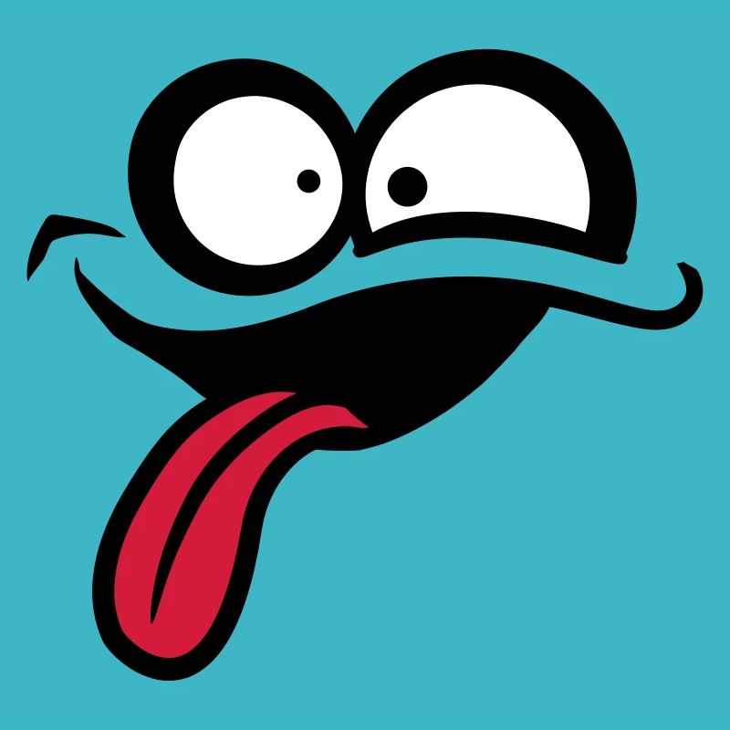 Crazy comic face