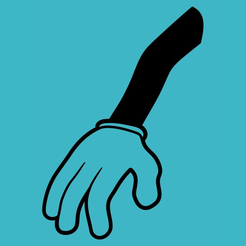 hand single arm glove clipart without body