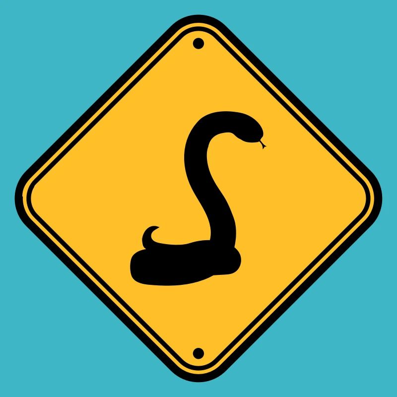 serpent attention prudence mise en garde note signe s