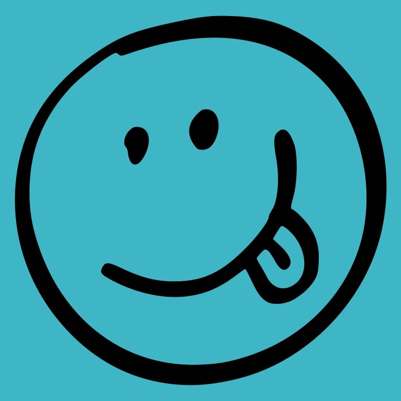 Smile mit Zunge Geschenk Geschenkidee