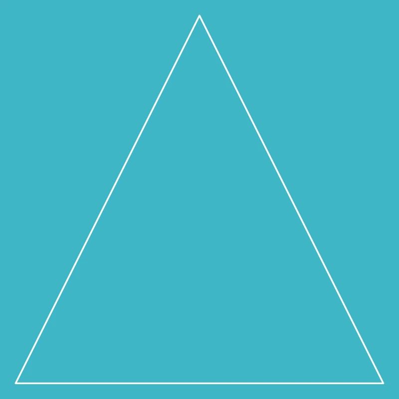 Triangle simple, minimaliste, simple, beau!