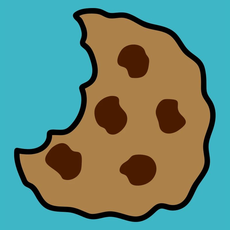 morceau de biscuit mordu
