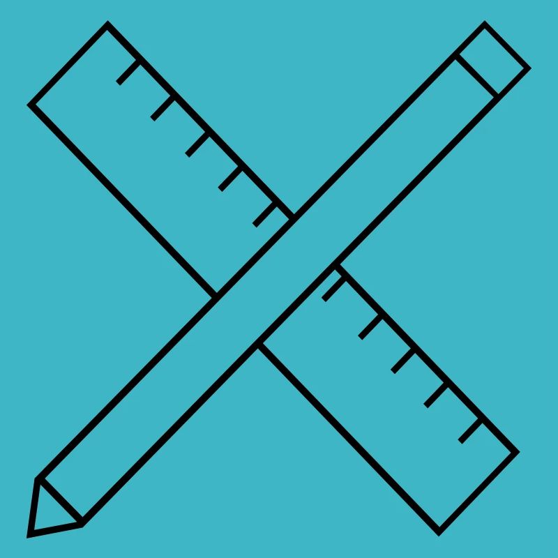 Ruler and pencil