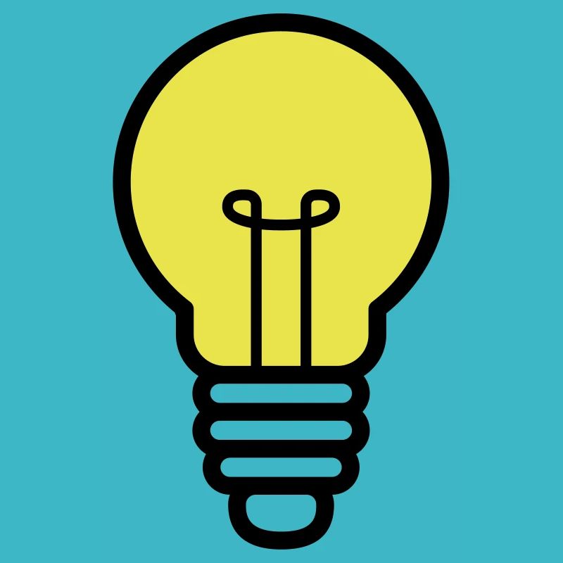 Glühbirne Lampe Idee Icon Vektor
