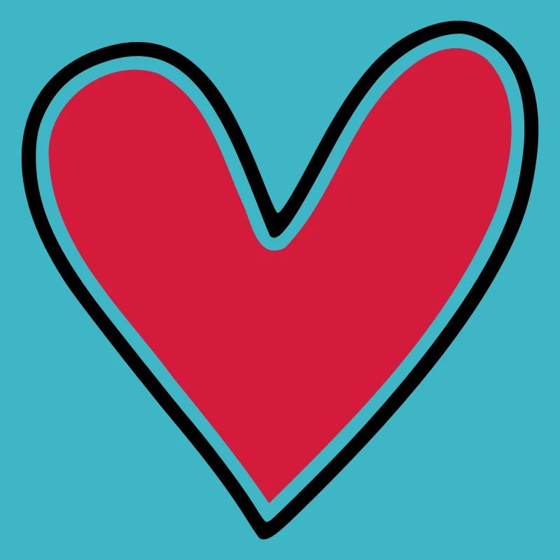 Simple heart for labeling