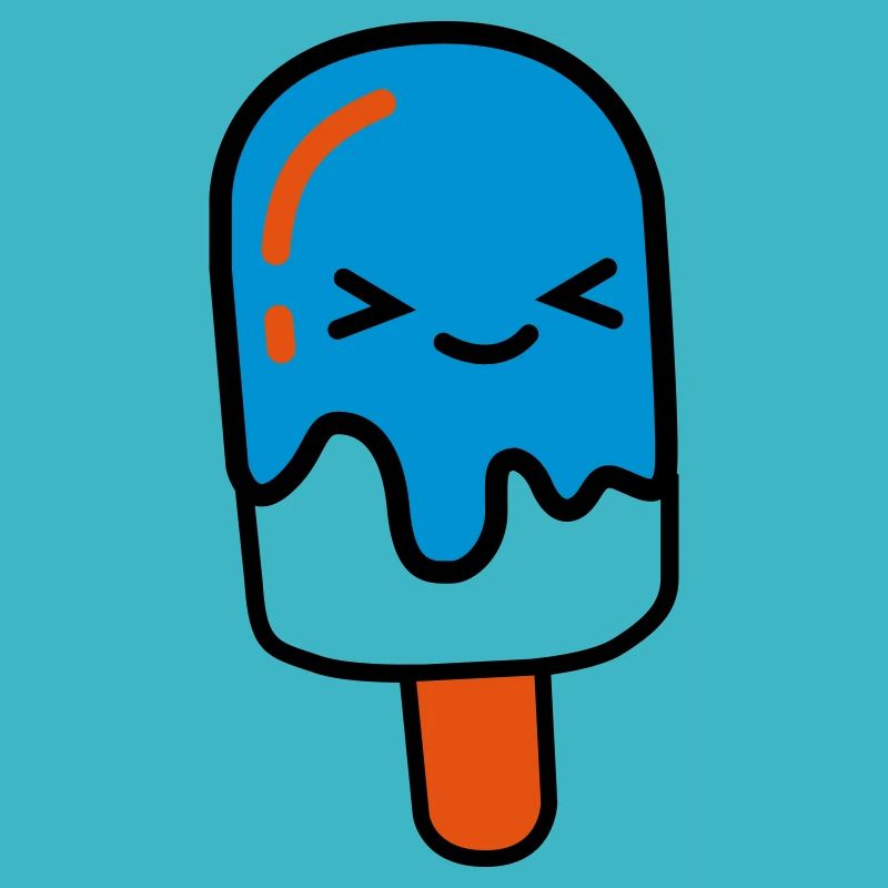 Glace avec le visage
