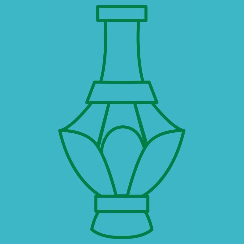 vase de maintien de fleurs sculptées