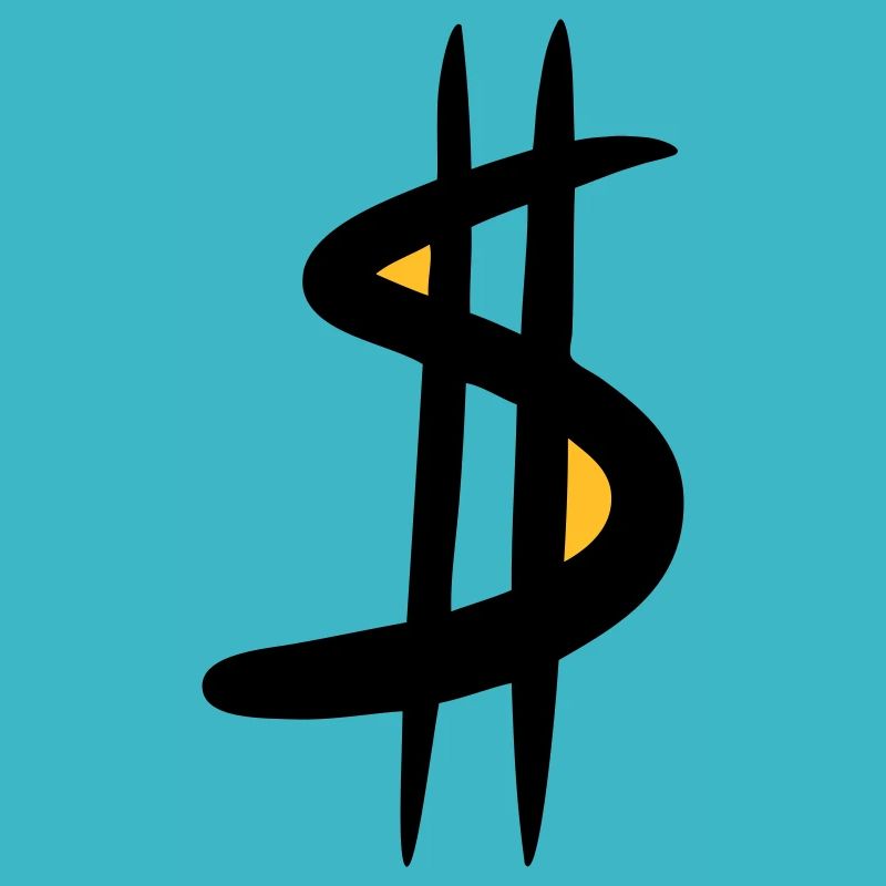 Dollar Sign / $ Dollar Symbol, Drawing