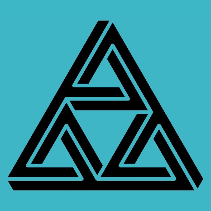 impossible figure Escher triangle geometry hipster