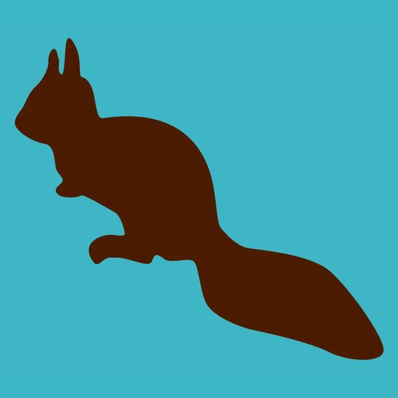 wachsames Eichhörnchen Streifenhörnchen Silhouette