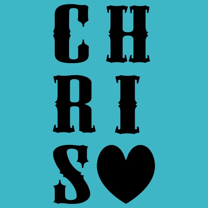 Chris Name mit Herz