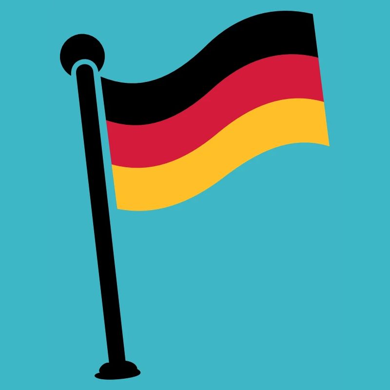 Drapeau Allemagne caché / Drapeau allemand (3c)