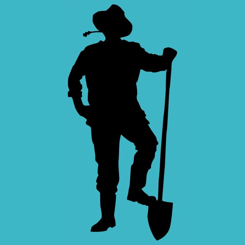 farmer silhouette
