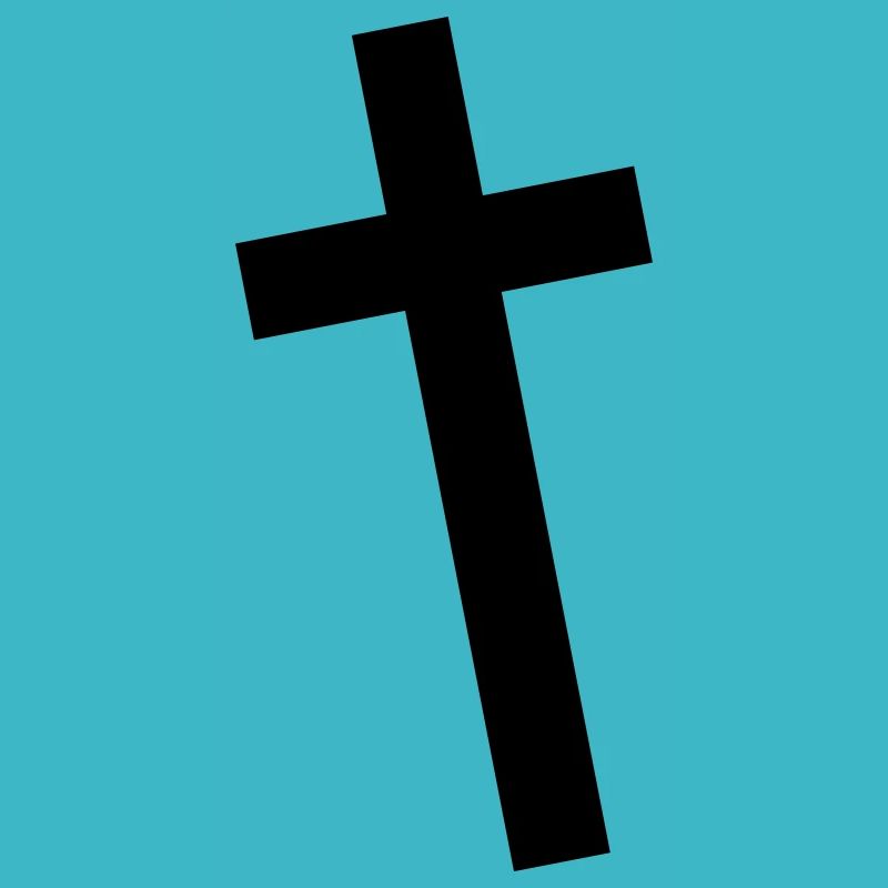 Crucifix diagonal cross retro