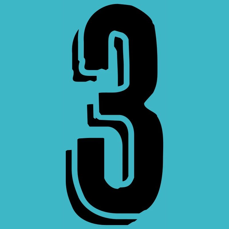 Maillot numéro 3 - Numéro - Trois