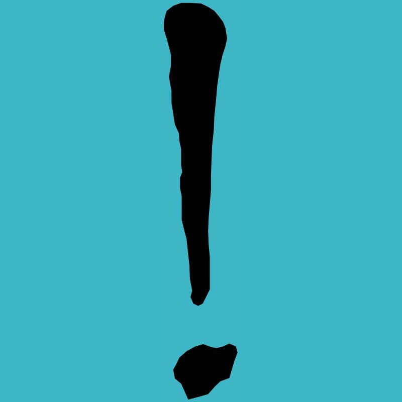 Point d’exclamation / Point d’exclamation en noir