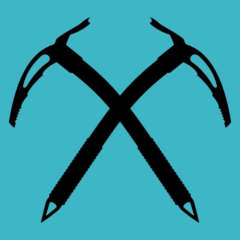 Ice axe crossed Dark