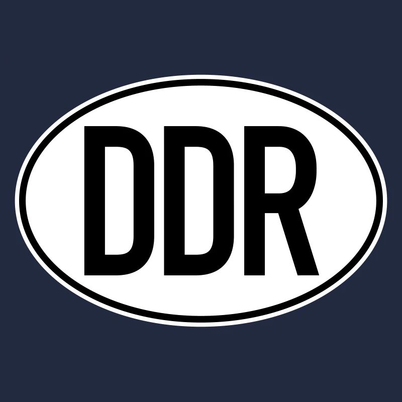 DDR license plate (two-colored)