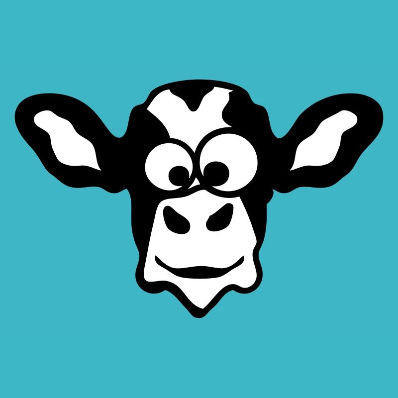 cow funny animals 2 face cartoon