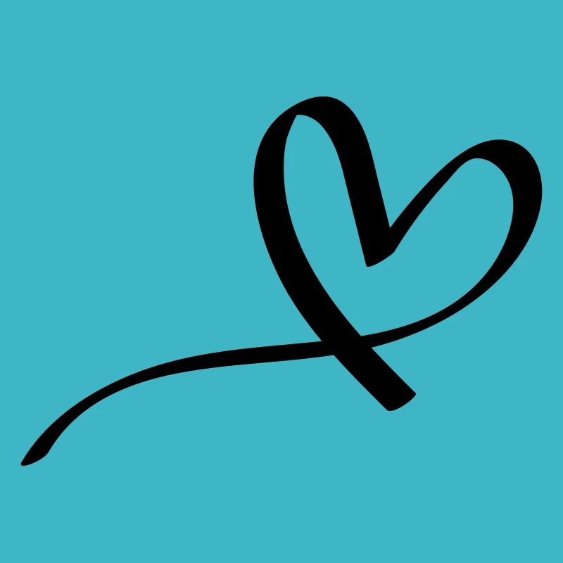 Süßes gemaltes Comic Herz