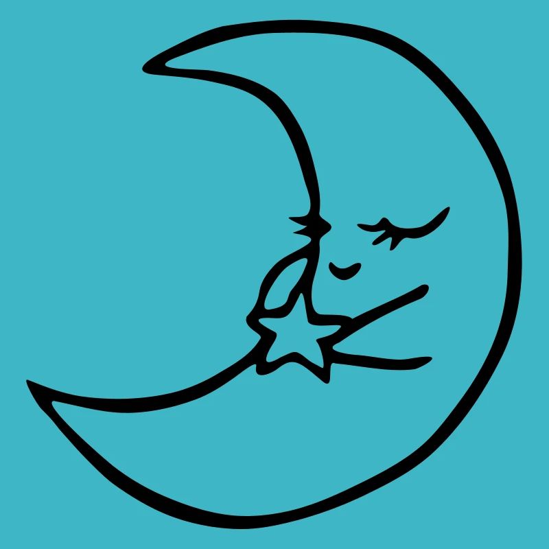 Moon with star