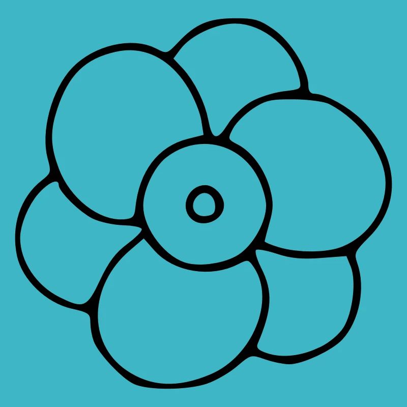 Flower drawing nature sketch black