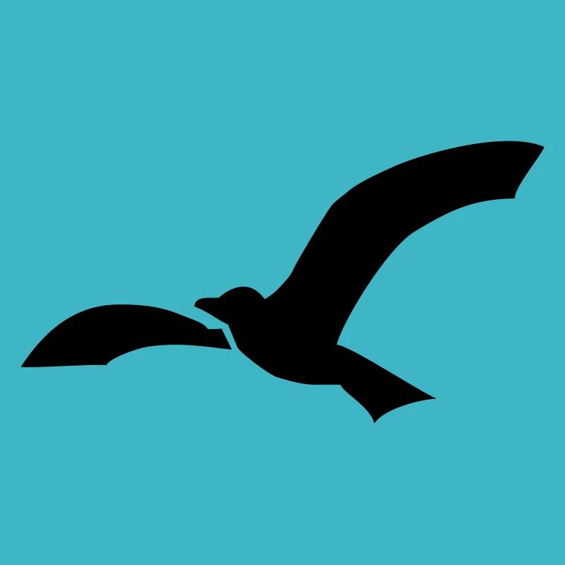 Silhouette simple Mouette