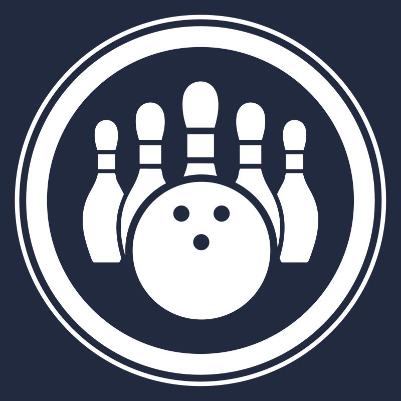 Bowling skittles icon symbol