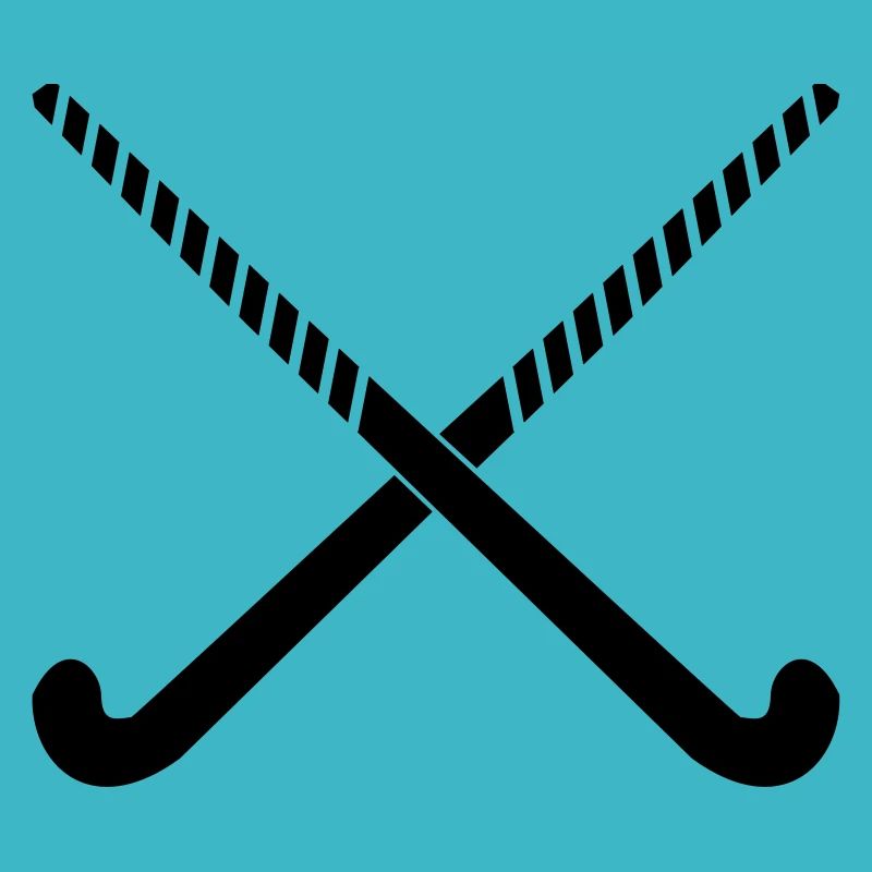 Hockeyschläger überkreuzt Geschenkidee
