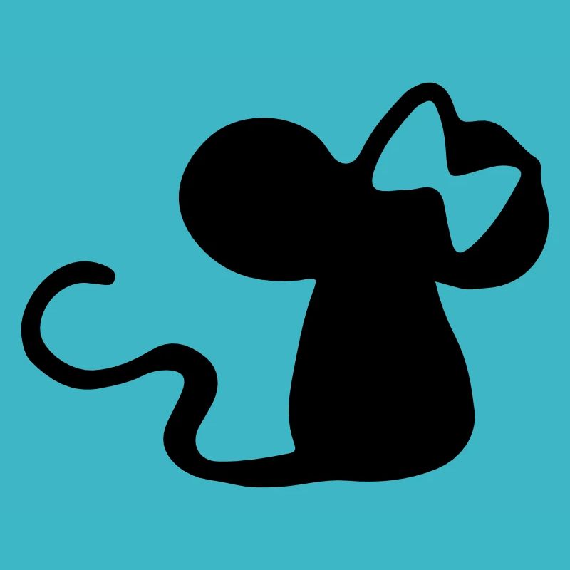 Mäuschen mit Schleife - Maus Geschenkidee - mouse