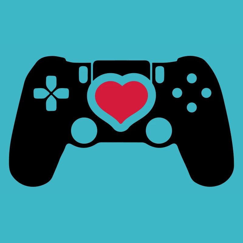 gamer controller heart love