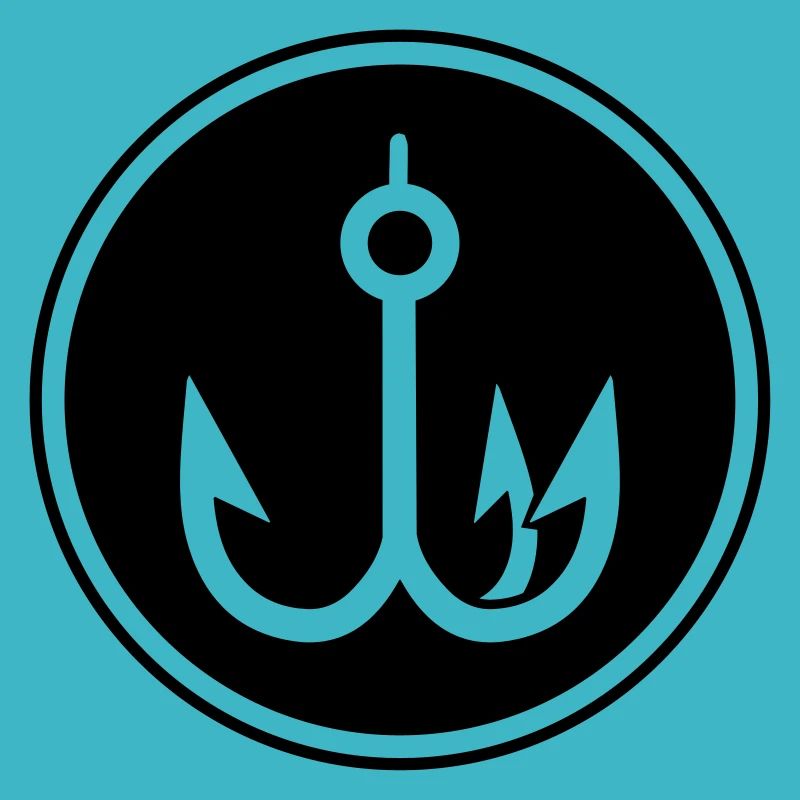 fish hook icon circle