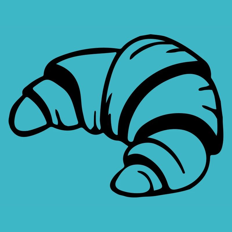 symbole de nourriture icône croissant